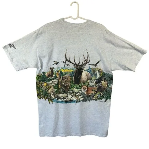 Vtg 1994 H.L. Miller Single Stitch T Shirt XL Grand Canyon Nature Wrap Around - Picture 7 of 10